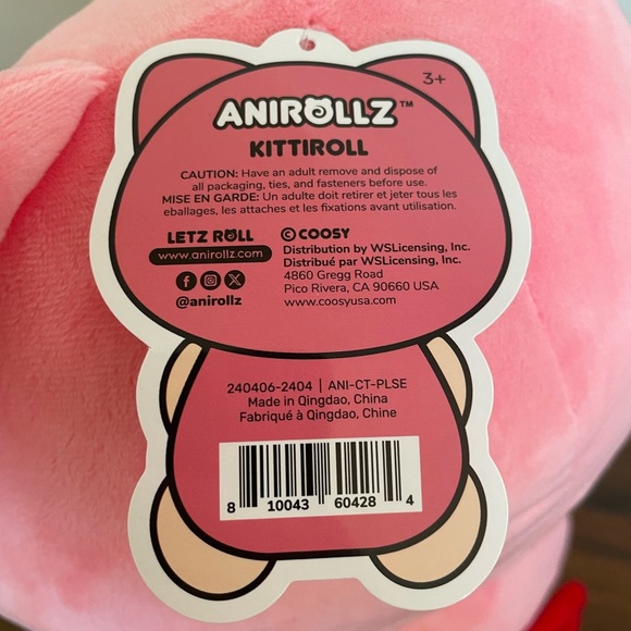Anirollz Kittiroll 12 Inch Kitty Plush Round1 EXCLUSIVE! - Picture 4 of 4